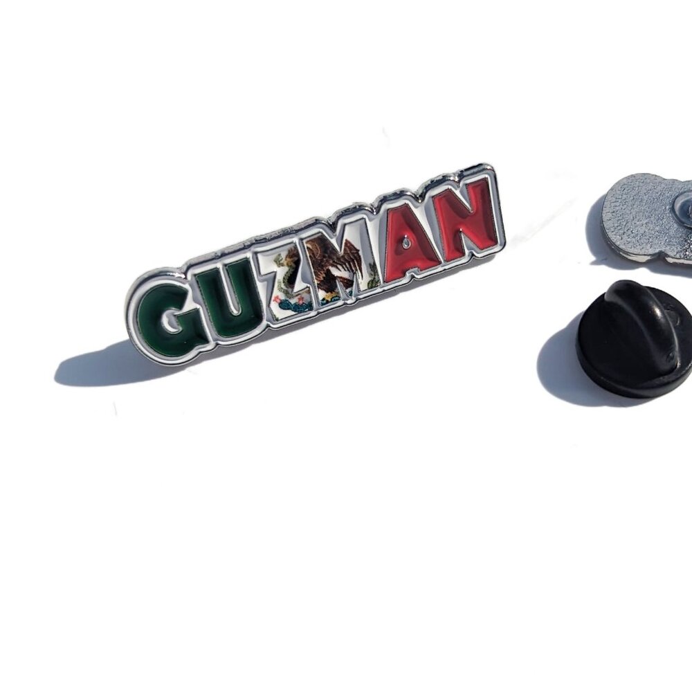 Pin Guzman Pin for Caps Clothing Enamel Badge MTZ Mexican Flag Pin Guzman Flag
